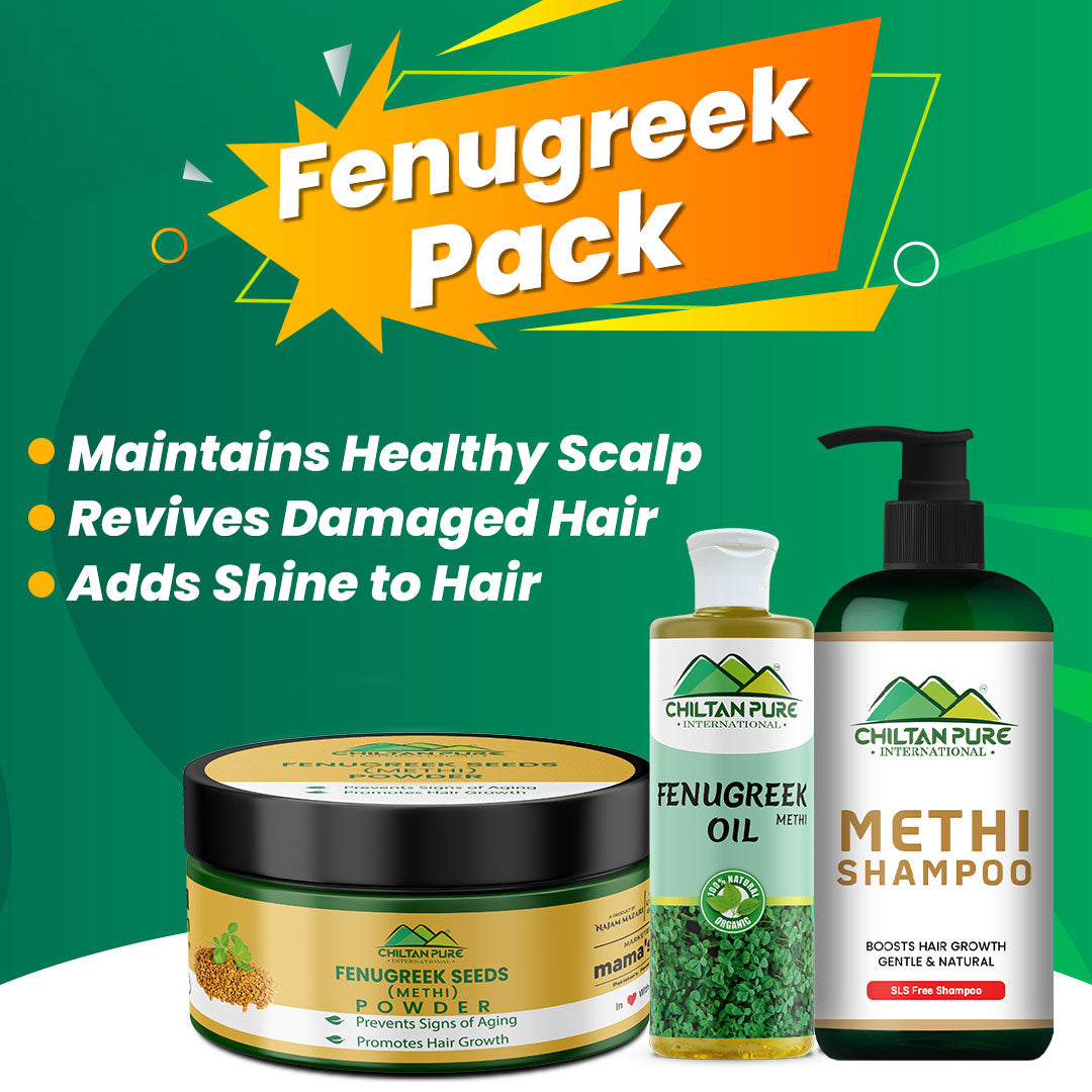 Fenugreek Pack-Maintains Healthy Scalp, Restores Damaged Hair, Makes Hair Shiny