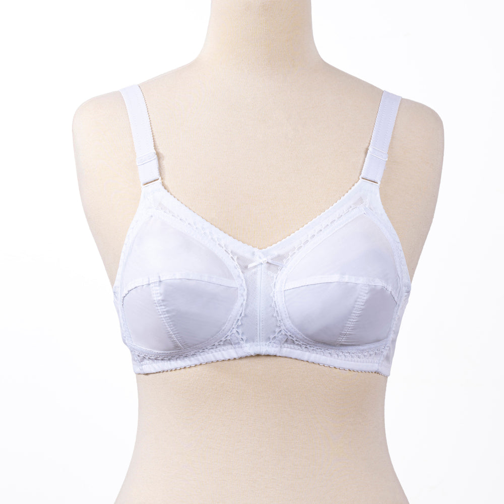 BELLEZA GENTLE CLASSIC COTTON BRA WHITE / 46-DD - MamasJan Lingerie