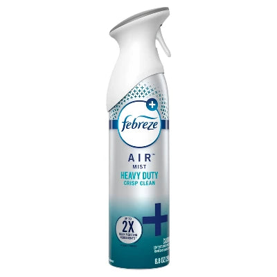 Febreze Heavy Duty Air Freshener Spray Crisp Clean 185Ml