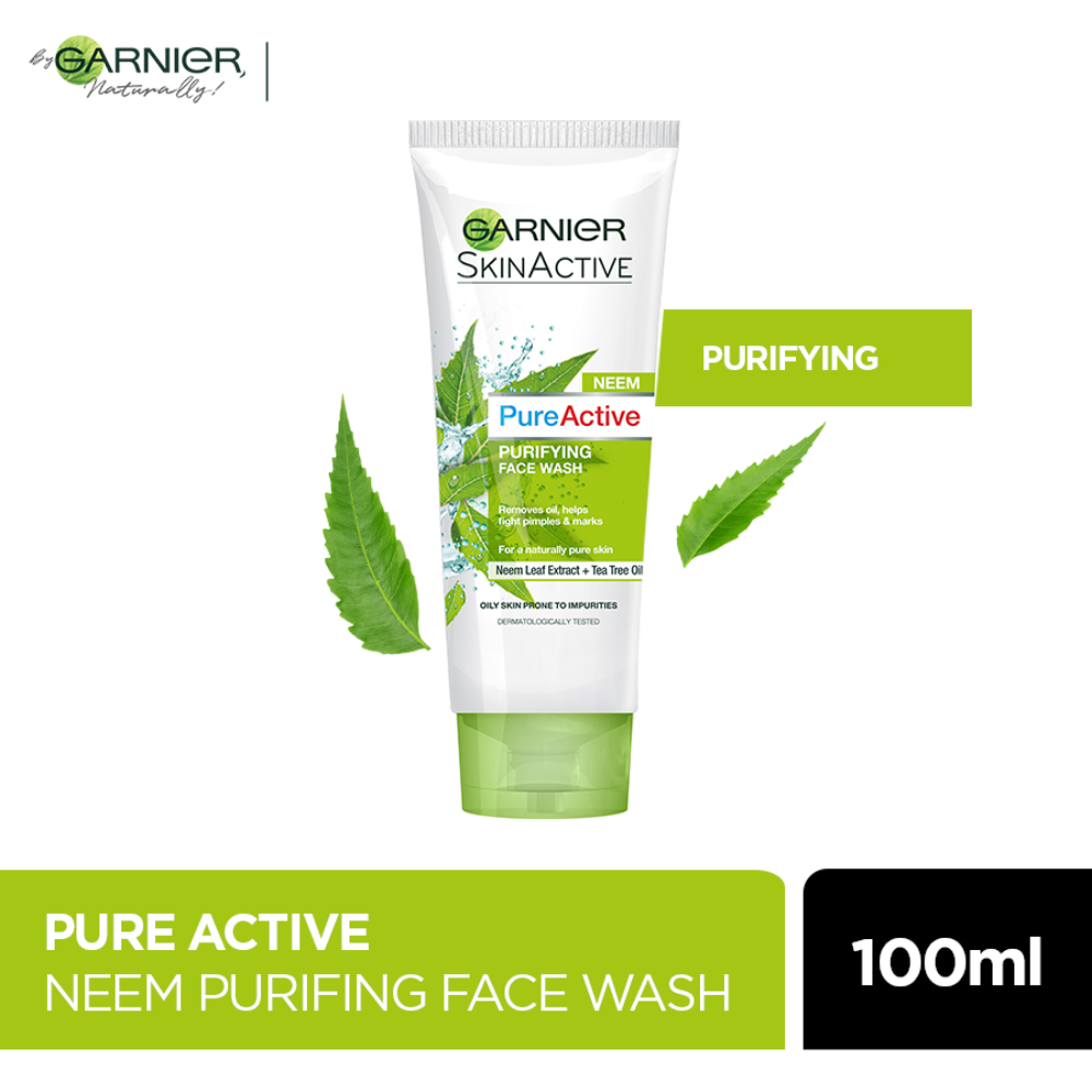 GARNIER PURE ACTIVE NEEM FACE WASH 100ML 50ml - MamasJan skincare