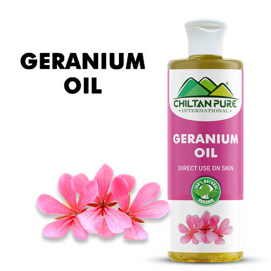 Geranium Oil – Relax with sweet aroma – Contains anti-bacterial & anti-microbial properties, Reduces acne breakouts, cure skin infections – pure organic [Infused]