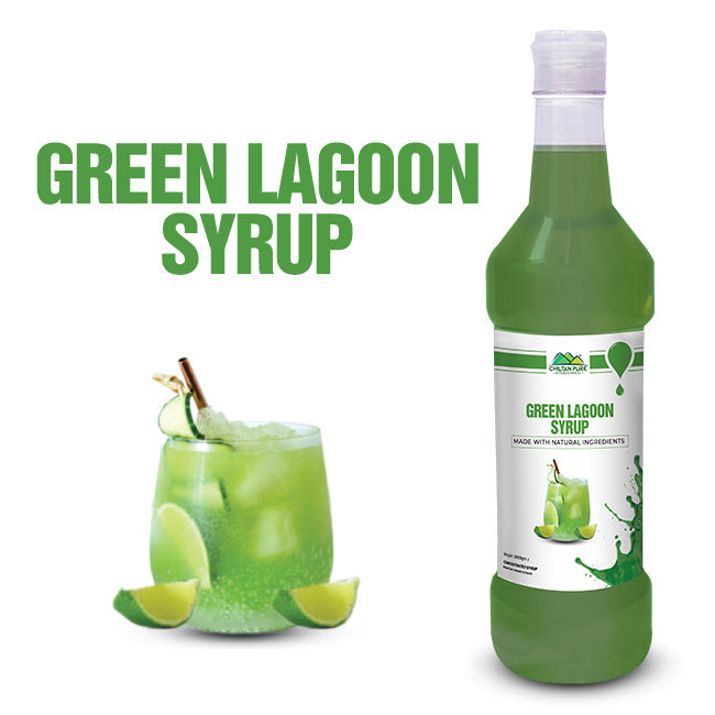 Green Lagoon Syrup / Sharbet - Tropical Refreshment with a Hint of Nature