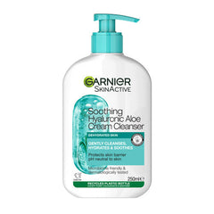 Garniers Hyaluronic Aloe Soothing Cream Cleanser 250Ml