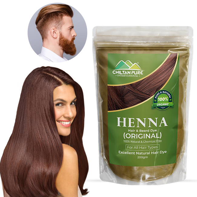 Organic Henna Hair &amp; Beard Dye - 100% Natural &amp; Chemical Free [مہندی]