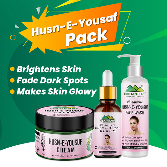 Husn-e-Yousaf Pack - Exfoliates Skin, Brighten Skin Complexion & Fades Dark Spots