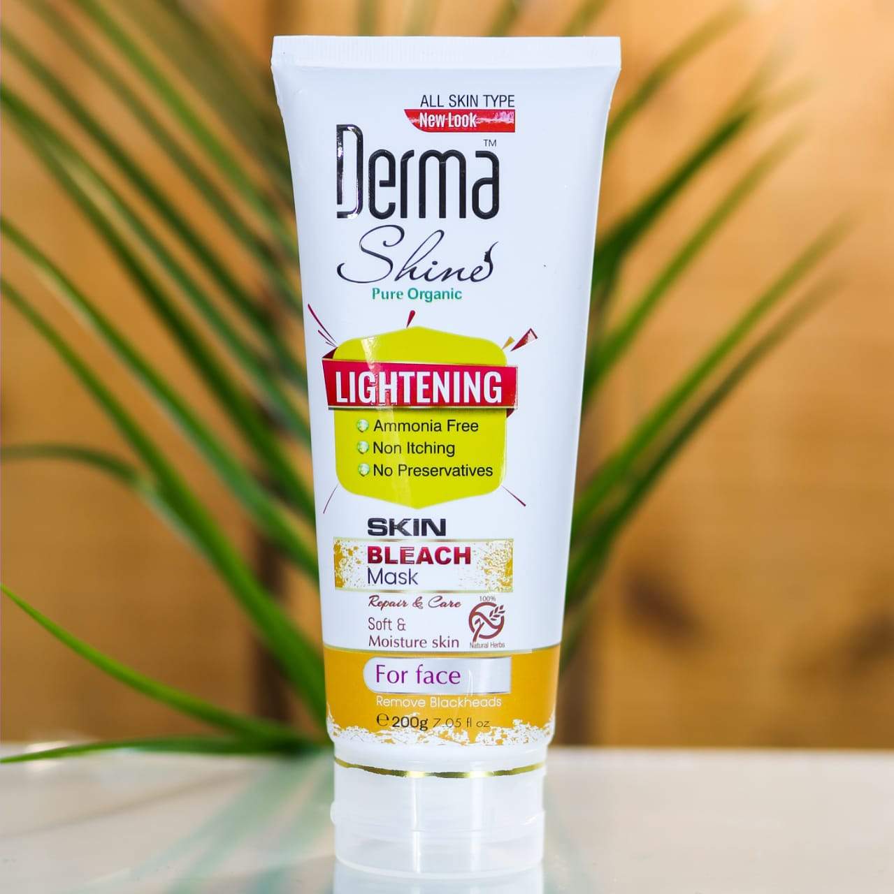 DERMA SHINE LIGHTENING SKIN BLEACH MASK 200 GM Default Title - MamasJan skincare