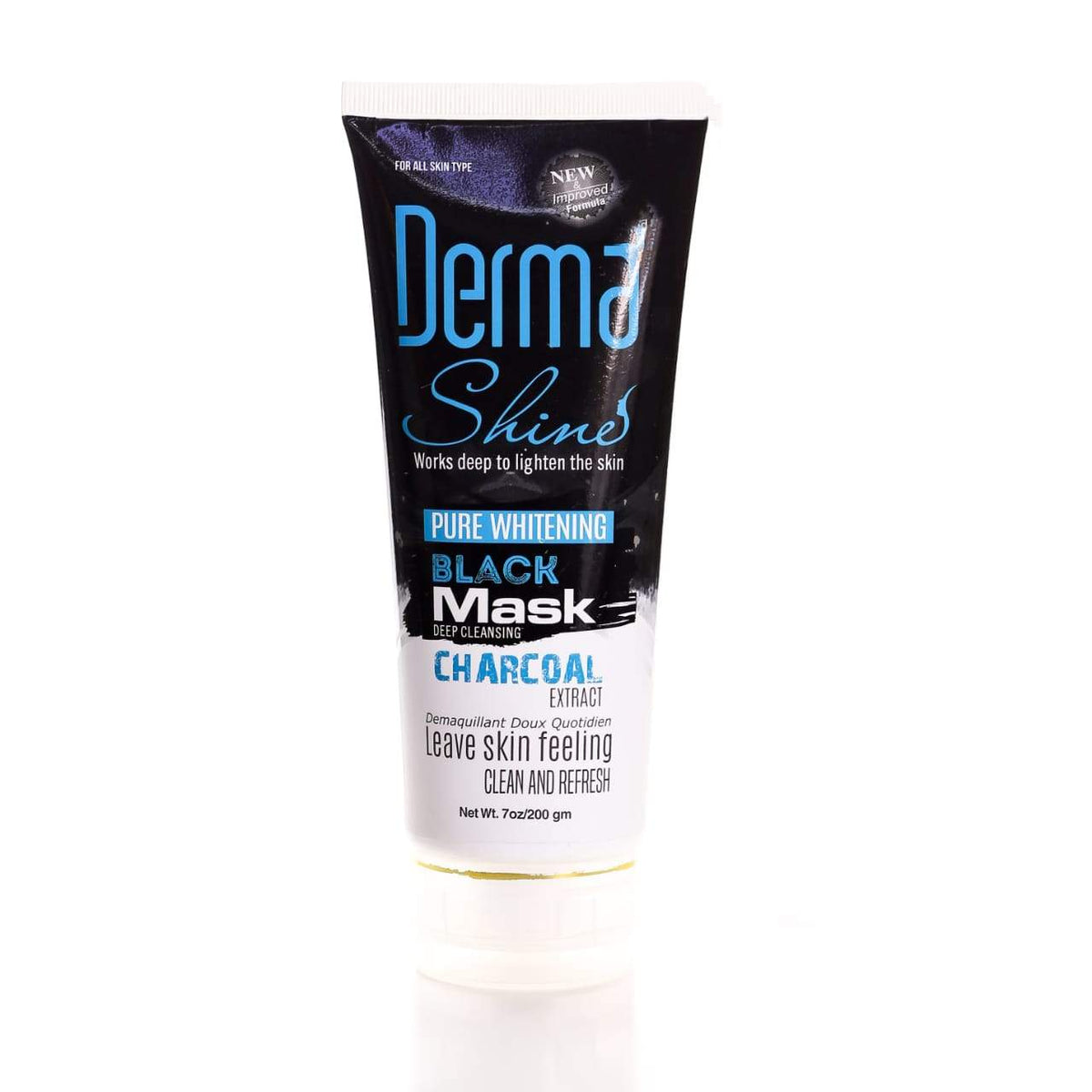 DERMA SHINE WHITENING BLACK CHARCOL MASK 200 GM Default Title - MamasJan skincare