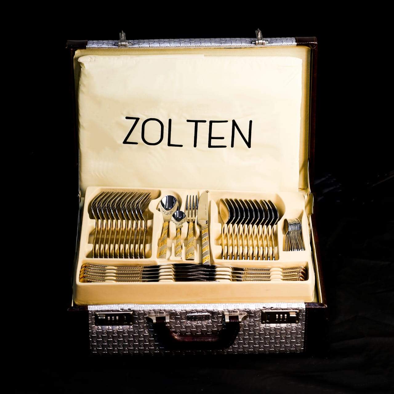 CUTLERY SET D279GS 128PC ZOLTEN PC Default Title - MamasJan Crockery