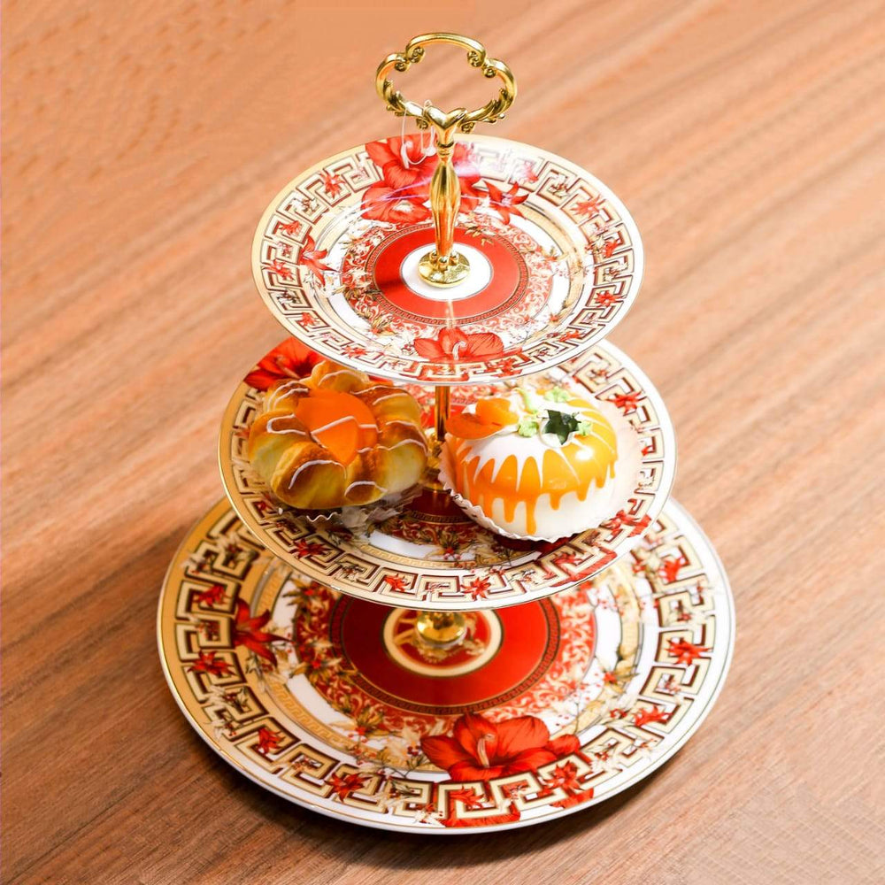 DISH CAKE ROYAL BISTRO 3TIRE K105-3-209 Default Title - MamasJan Crockery