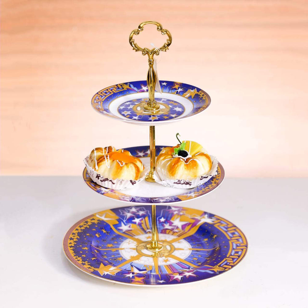 DISH CAKE ROYAL BISTRO 3TIRE K105-3-696 Default Title - MamasJan Crockery