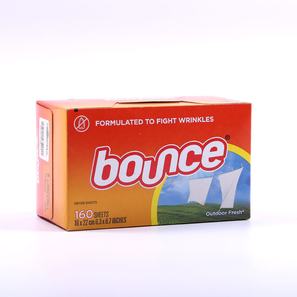 BOUNCE DRYER SHEETS OUTDOOR FRESH 160 SHEETS Default Title - MamasJan Grocery Nonfood
