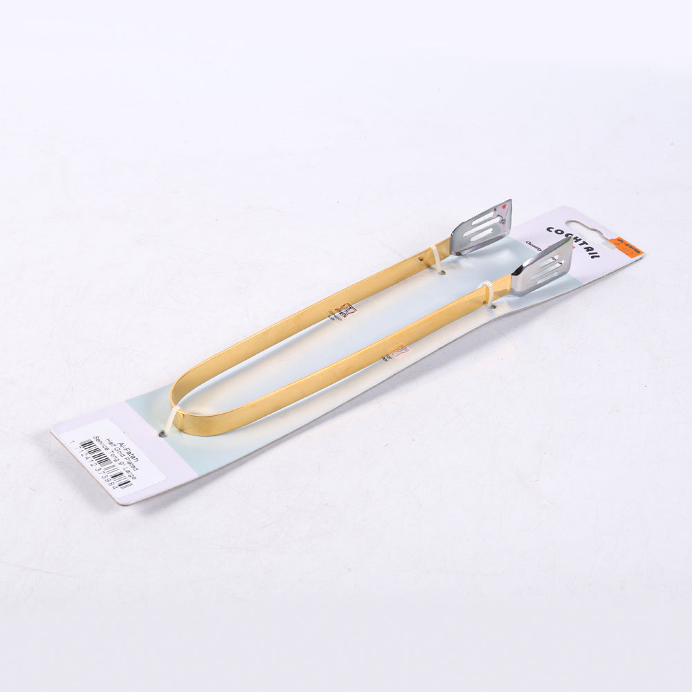 SERVICE TONG COCKTAIL HALF GOLD 9 INCH Default Title - MamasJan Crockery