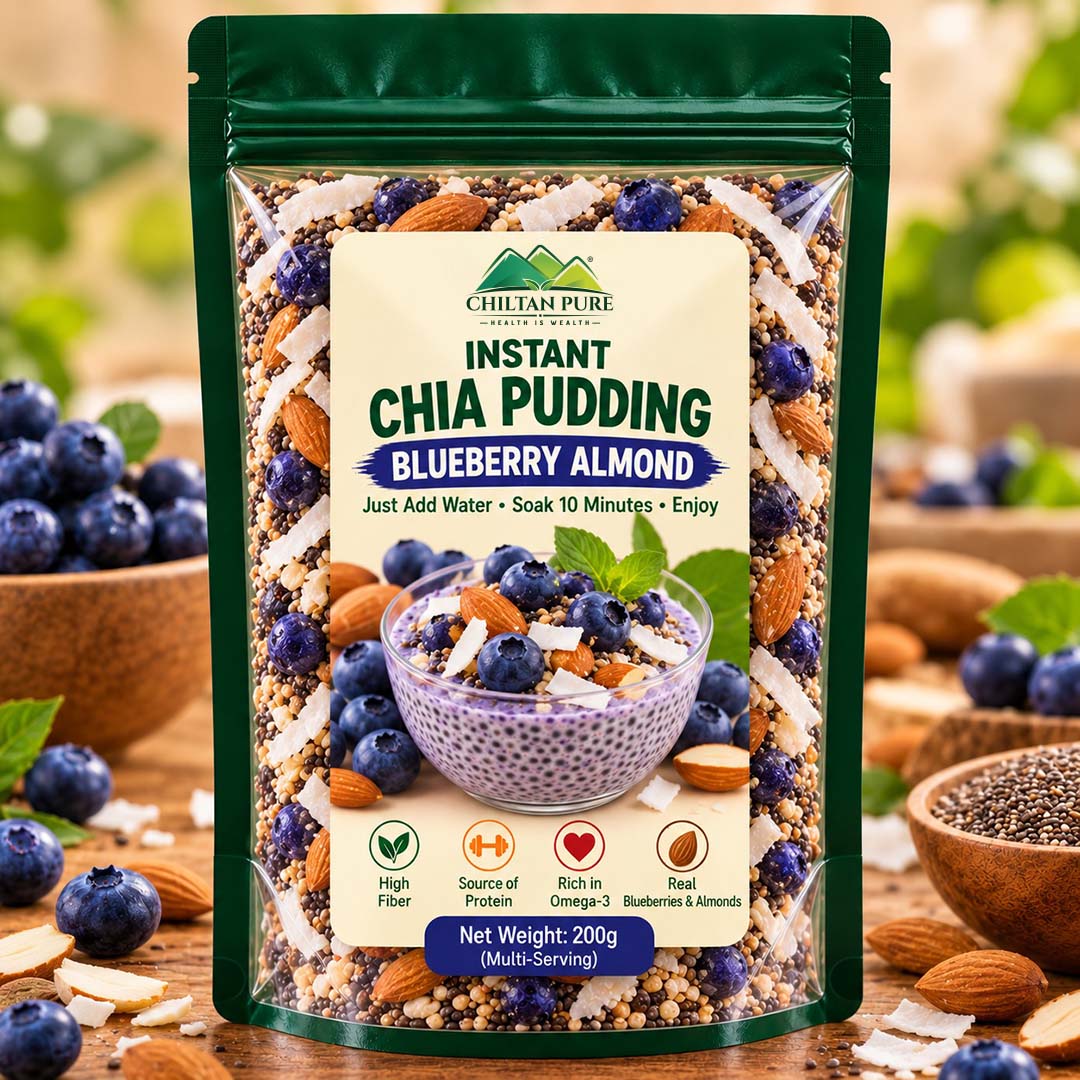 Instant Chia Pudding – Blueberry Almond – 200g