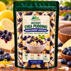 Instant Chia Pudding - Lemon Blueberry Cheesecake - 200g