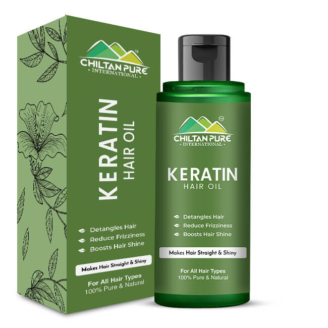 Keratin Hair Oil – Detangles Hair, Reduce Frizziness, Boosts Hair Shine & Restores Hair Damage 120ml