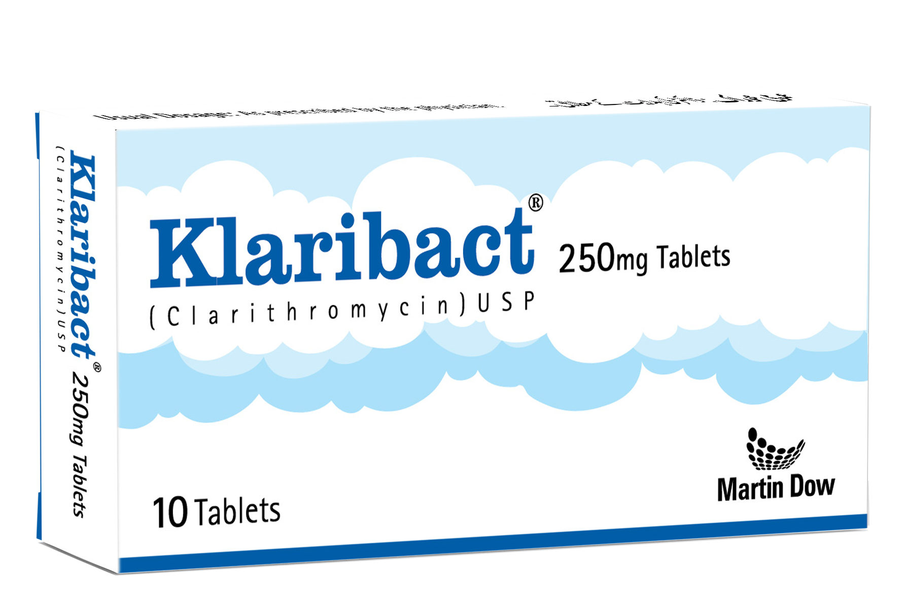 Klaribact Tablets 250mg (1 Box = 1 Strip)(1 Strip = 10 Tablets)