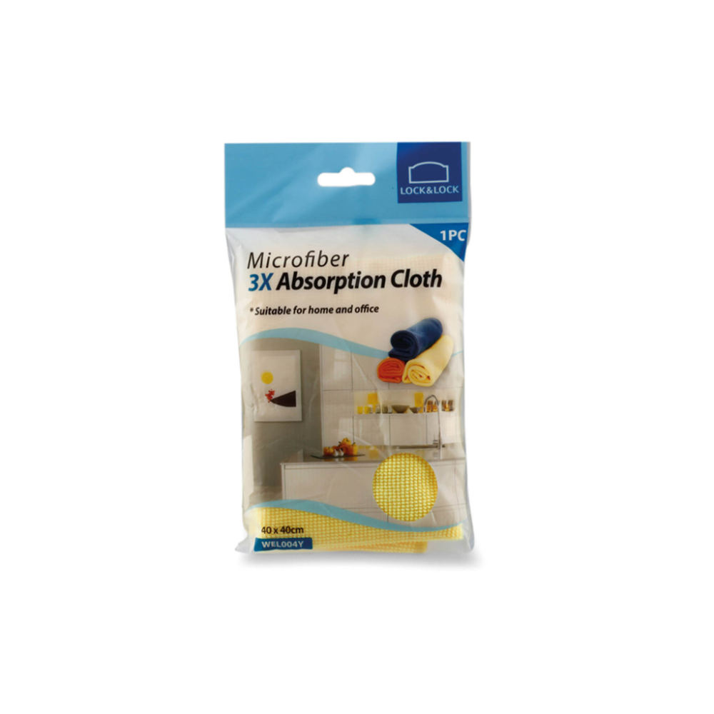 LOCK AND LOCK MICROFIBER 3X ABSORPATION CLOTH 40X40 CM WEL00 Default Title - MamasJan Crockery