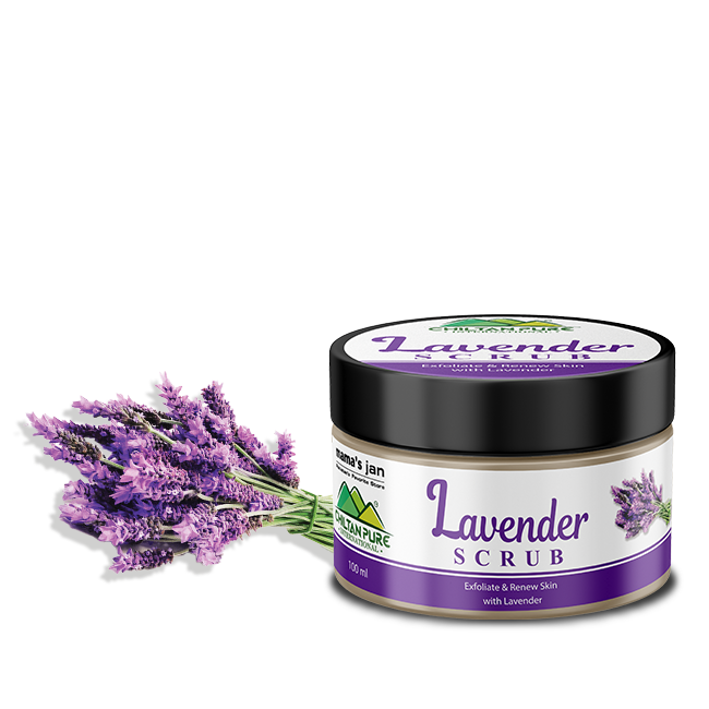 Lavender Face &amp; Body Scrub - Organic Gentle Exfoliating Face Scrub, Moisturizes &amp; Nourishes Skin, Makes Skin Super Soft