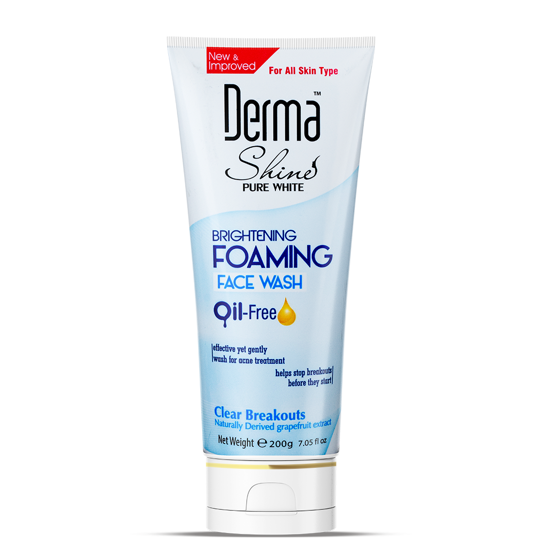 DERMA SHINE WHITENING FOAMING FACE WASH 200 GM Default Title - MamasJan skincare