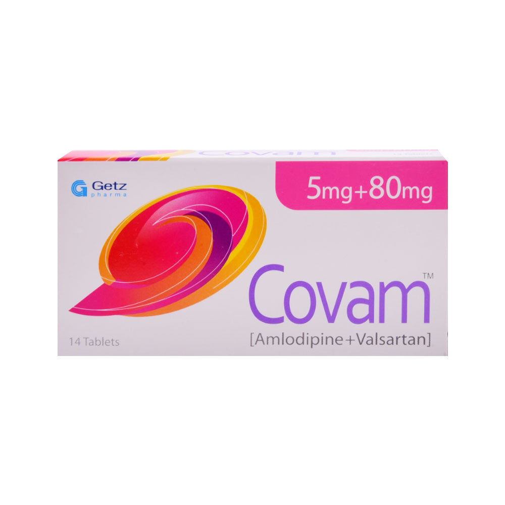 COVAM 5MG/80MG TAB Strip - MamasJan Medicen
