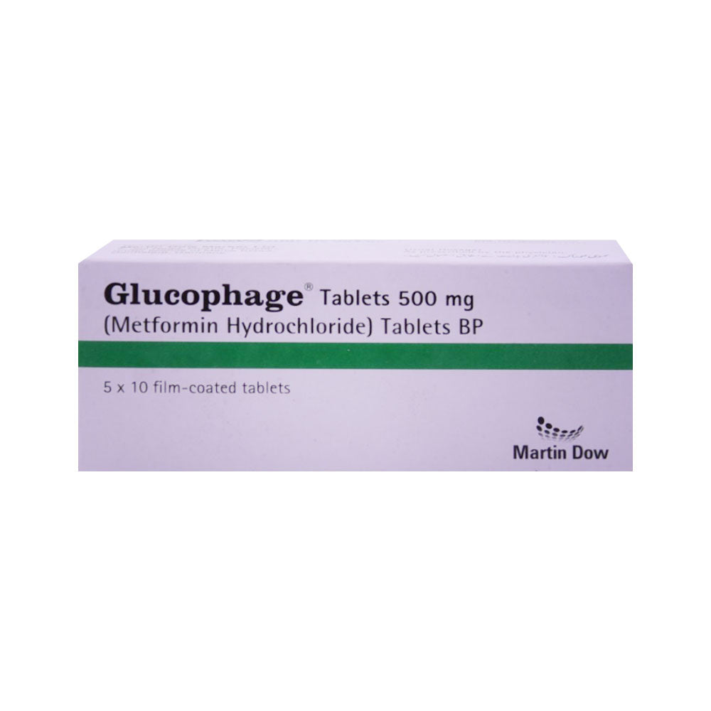 GLUCOPHAGE 500MG TAB Strip - MamasJan Medicen