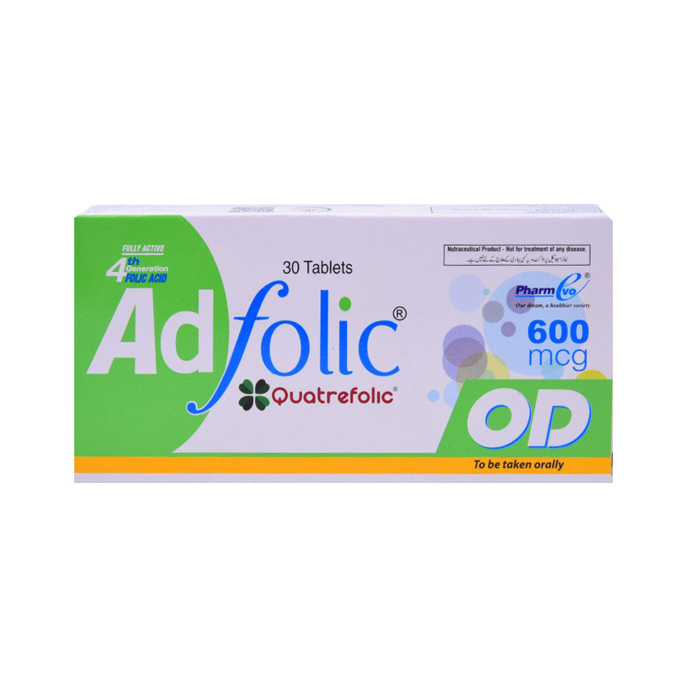 AD FOLIC OD 600MG TAB 30S Strip - MamasJan Medicen