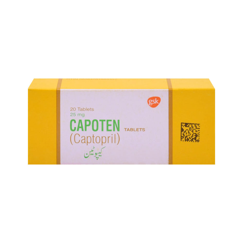 CAPOTEN 25MG TAB Strip - MamasJan Medicen