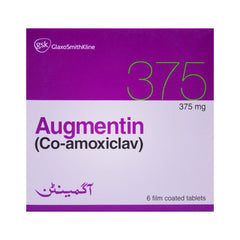 AUGMENTIN 375MG TAB 6S Default Title - MamasJan Medicen