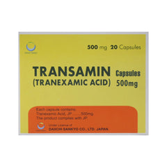 TRANSAMIN 500MG CAP Strip - MamasJan Medicen
