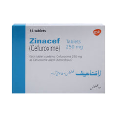 ZINACEF 250MG TAB Strip - MamasJan Medicen