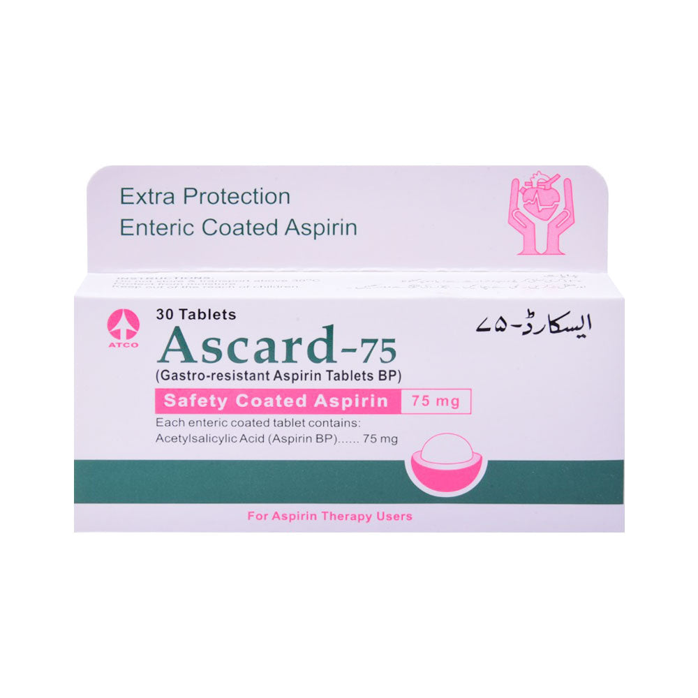 ASCARD 75MG TAB Strip - MamasJan Medicen