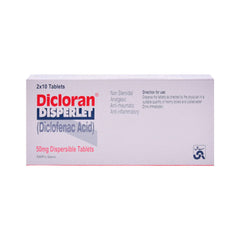 DICLORAN DISPERLET 50MG TAB Strip - MamasJan Medicen