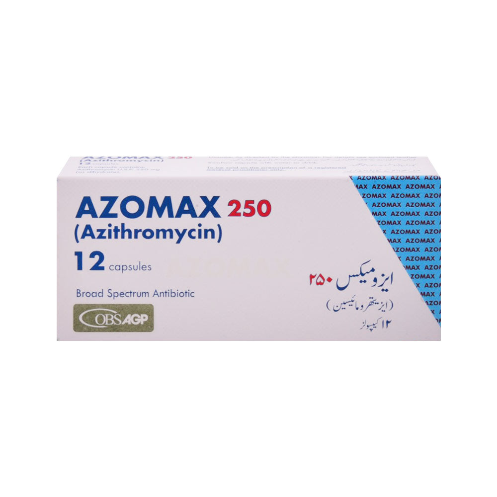 AZOMAX 250MG CAP 12S Strip - MamasJan Medicen