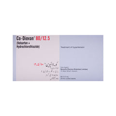 CO DIOVAN 80/12.5MG TAB Strip - MamasJan Medicen