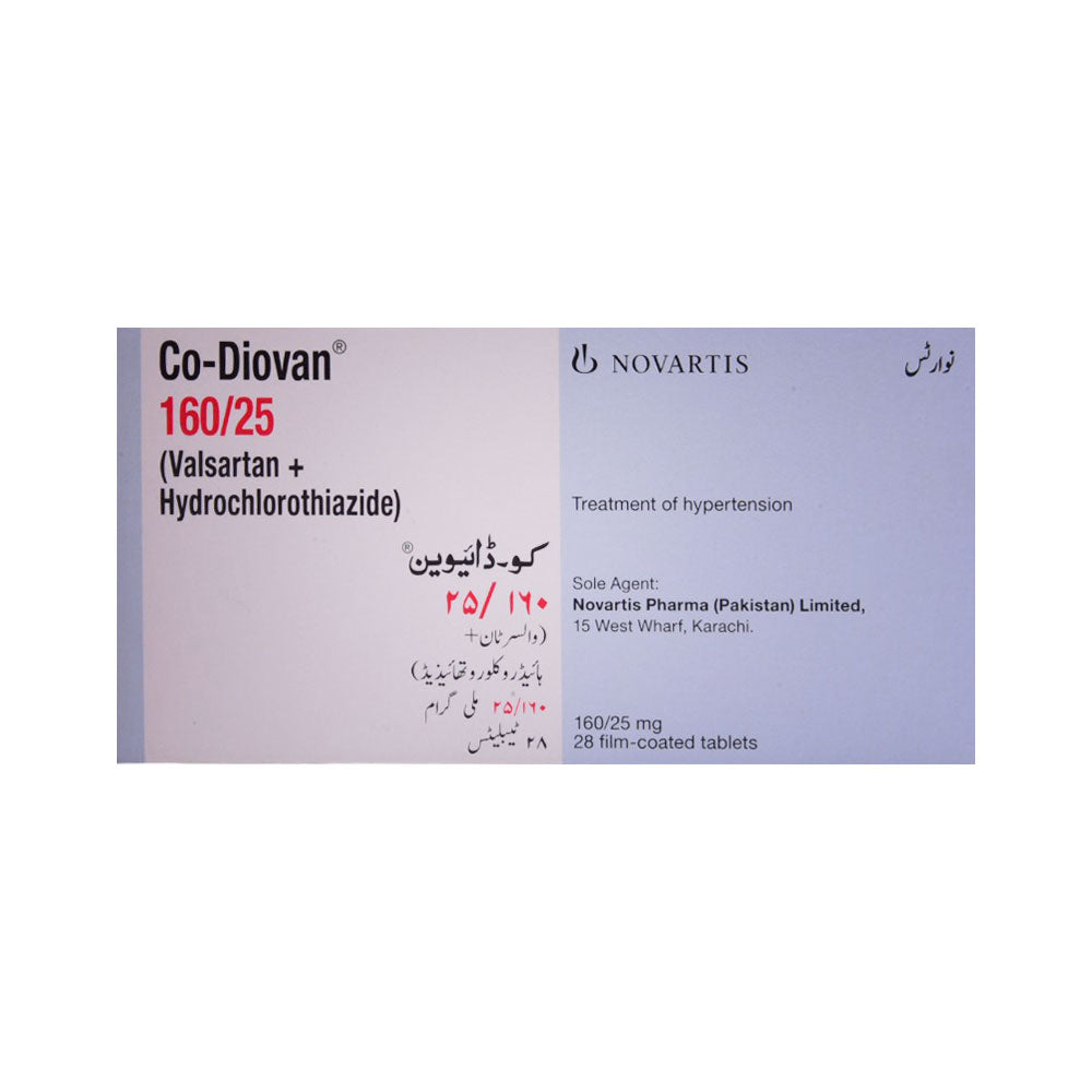 CO DIOVAN 160/12.5MG TAB Strip - MamasJan Medicen