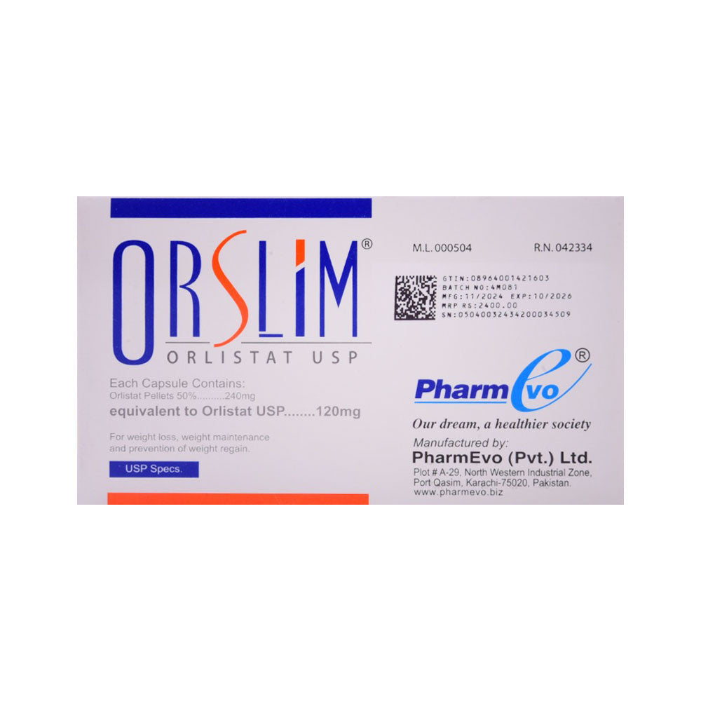 ORSLIM 120MG CAP 30S Strip - MamasJan Medicen