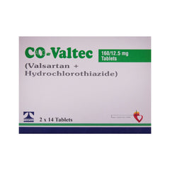 CO VALTEC 160/12.5MG TAB Strip - MamasJan Medicen