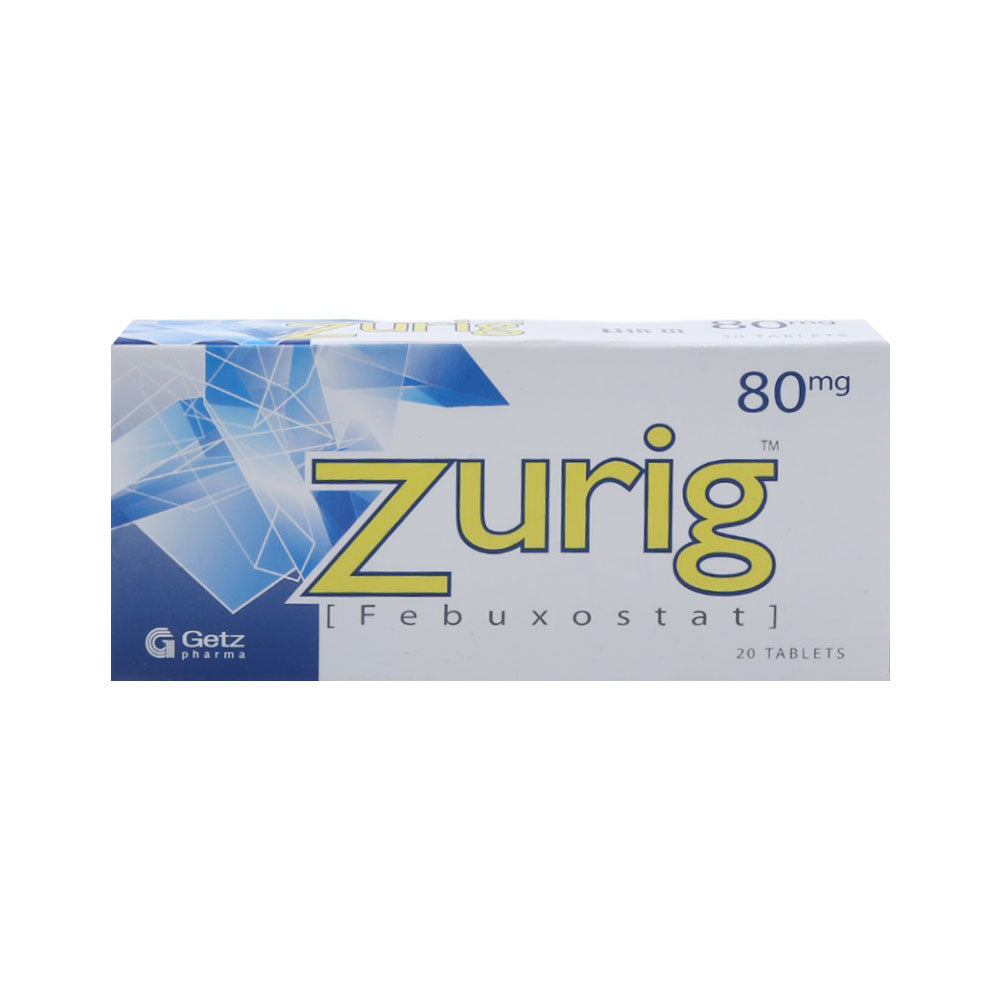 ZURIG 80MG TAB Strip - MamasJan Medicen