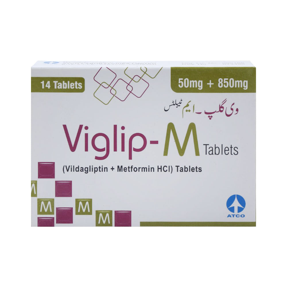 VIGLIP M 50MG/850MG TAB Strip - MamasJan Medicen