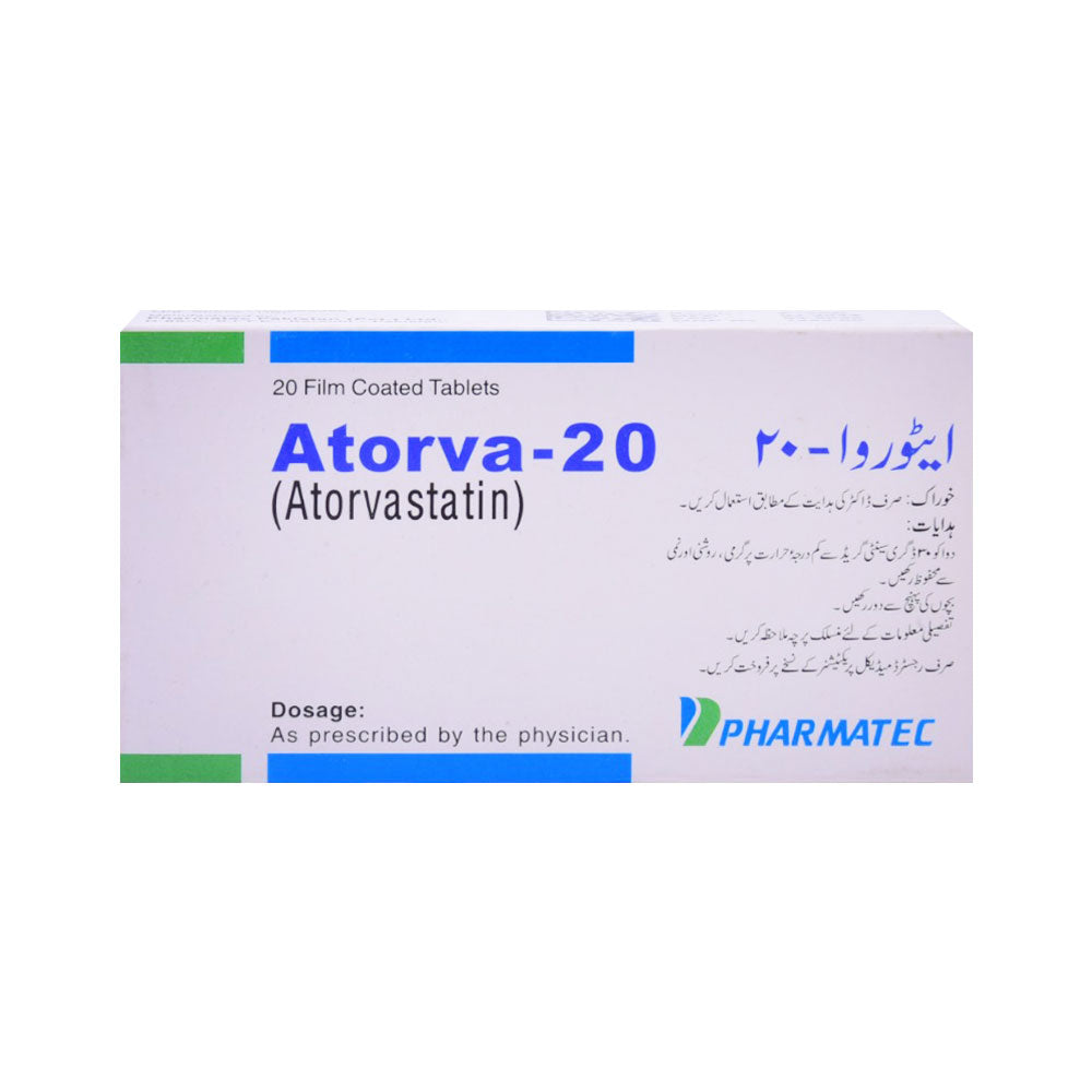 ATORVA 20MG TAB 20S Strip - MamasJan Medicen