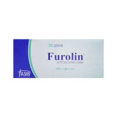 FUROLIN TAB (NITROFURANTOIN)100GM.(AF)30S Strip - MamasJan Medicen
