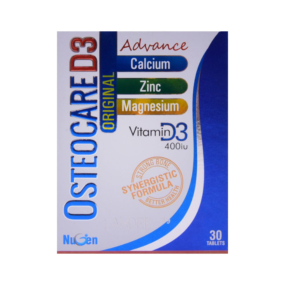 OSTEOCARE D3 TAB 30S Box - MamasJan Medicen