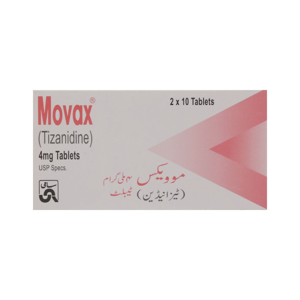 MOVAX 4MG TAB 20S Strip - MamasJan Medicen