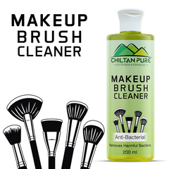 ChiltanPure Anti-Bacterial Makeup Brush & Puff Cleaner 200ml – Removes Bacteria, Washes Away Traces of Dirt, Makeup, Oil, & Debris from Makeup Brushes