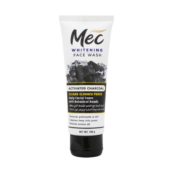 Mec Whitening Activated Charcoal Face Wash 100ml