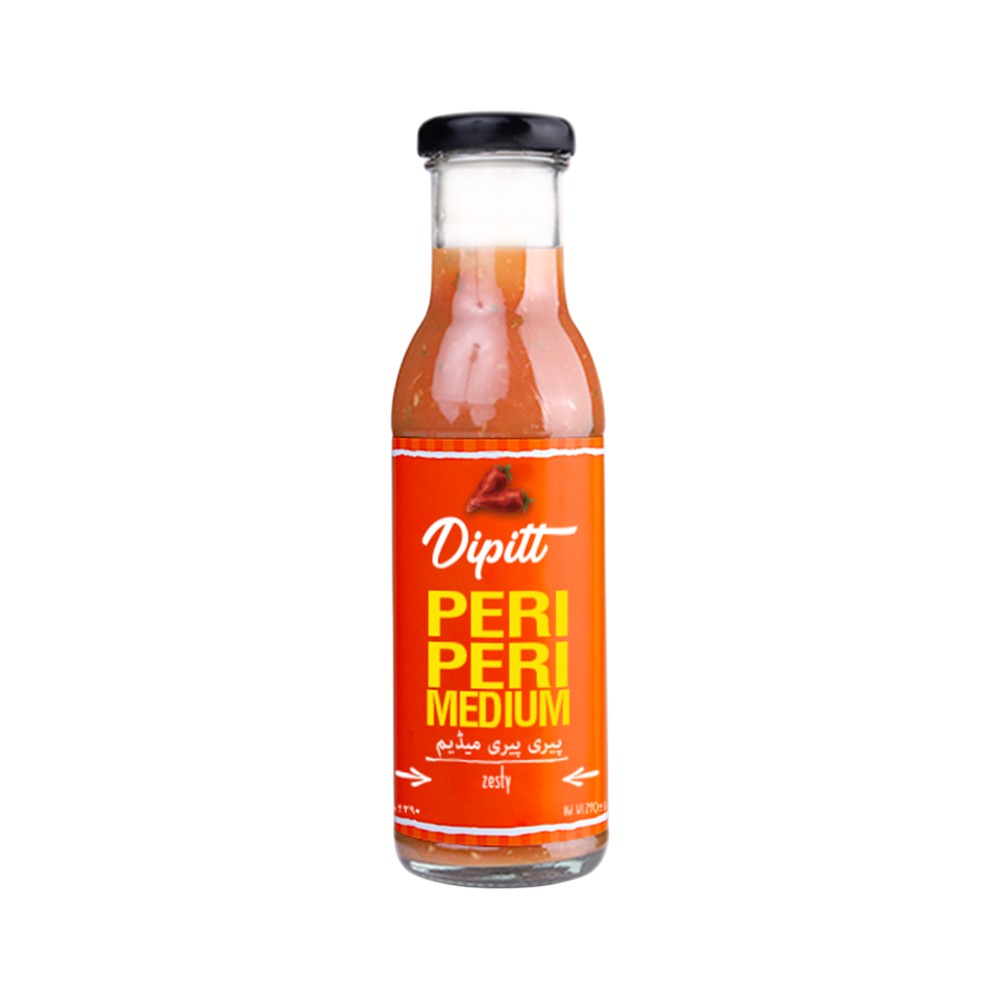 DIPITT PERI PERI MEDIUM SAUCE BOTTLE 300GM Default Title - MamasJan Grocery