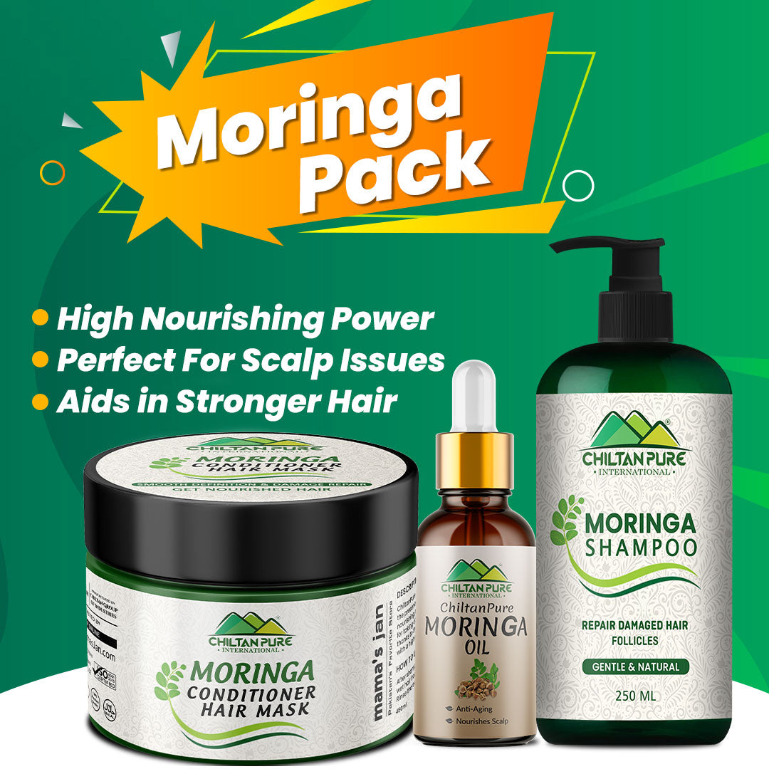 Moringa Pack - Repair Damaged Hair, Nourishes & Restores Hair