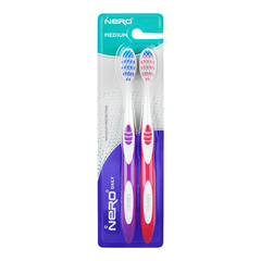 Nero Daily Toothbrush Medium Twin Pack