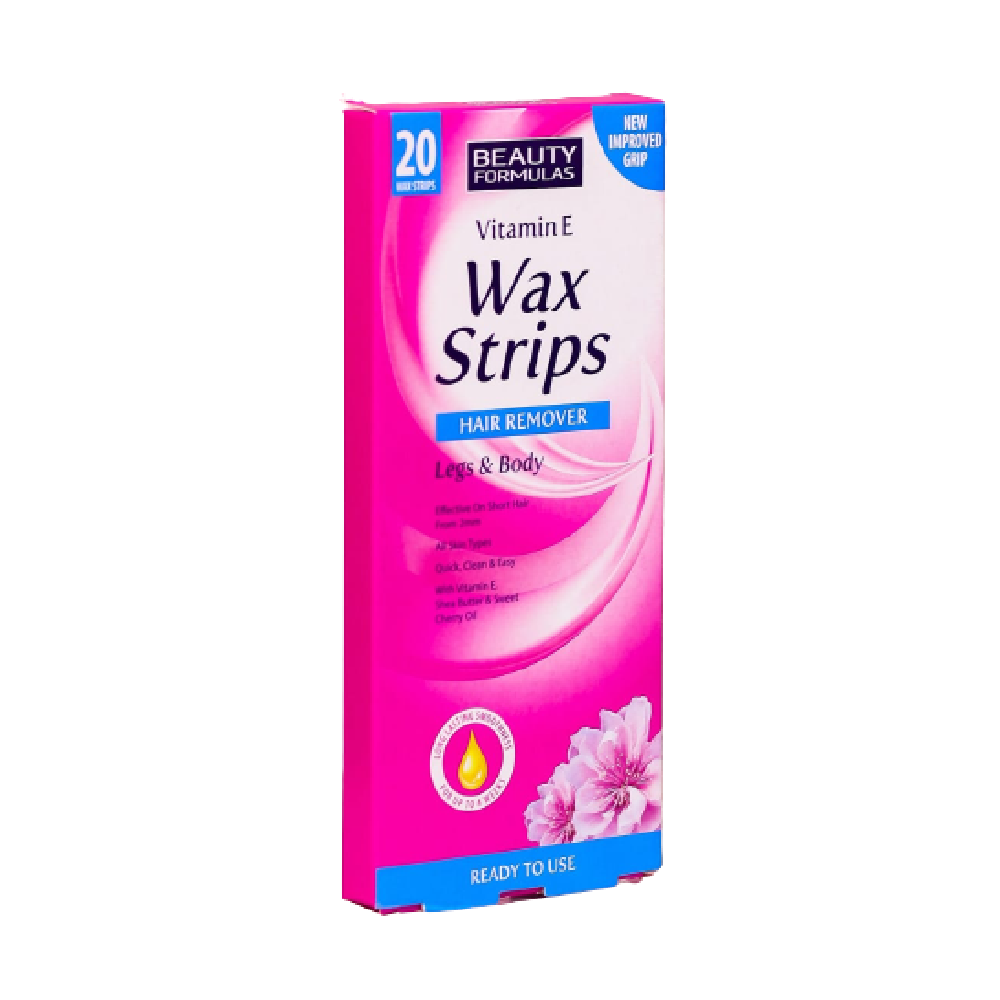 BEAUTY FORMULA HAIR REMOVER WAX STRIPS VITAMINE E 20S Default Title - MamasJan Grocery Nonfood