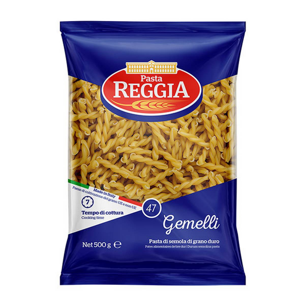REGGIA PASTA 47 GEMELLI 500 GM Default Title - MamasJan Grocery